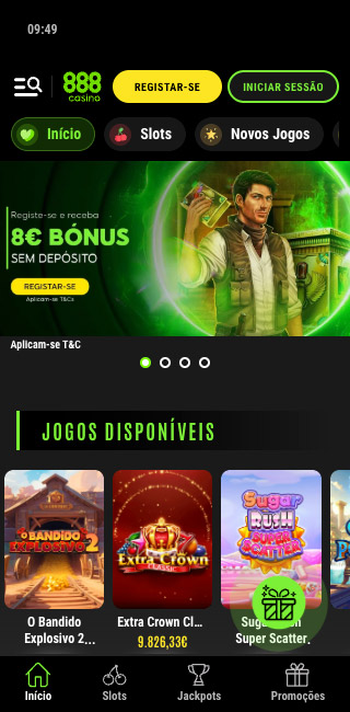 888Casino Aplicação Móvel