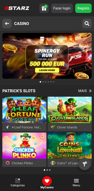 888Starz Aplicação Móvel