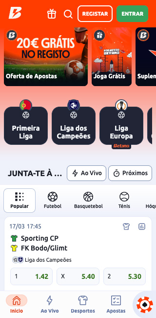 Betano Aplicação Móvel