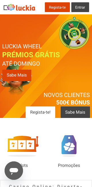 Luckia Aplicação Móvel